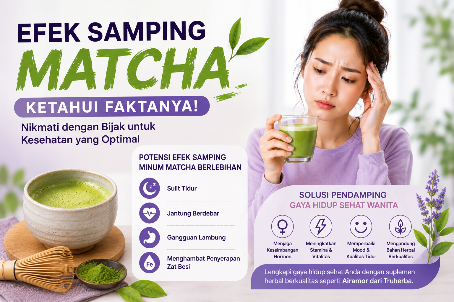 Read more about the article Efek Samping Minum Matcha Berlebihan dan Cara Menyikapinya
